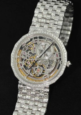 Vacheron Constantin Skeletonised in 18KWG with diamonds