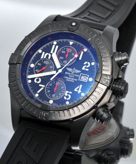 Breitling 48mm "SuperAvenger" L.Edition of 3000pcs in black PVD steel