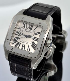 Cartier "Tank Santos 100" Anniversary model, automatic in Steel