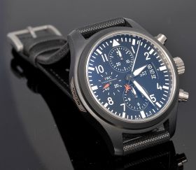 IWC 44mm Top Gun FliegerChronograph Ref.3789 in black Ceramic case Passions Watch Exchange Singapore s Premier Pre owned Watch Dealer