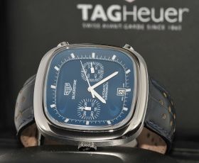 Heuer, 150th anniversary "Silverstone Chronograph" auto/date Ref. CAM2110 Limited Edition of 1860pcs in Steel