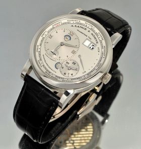 Lange & Sohne, 42mm "Lange One TimeZone" Ref.116.025 in Platinum