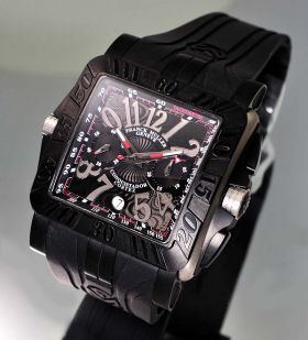 Franck Muller, 44mm "Conquistador Cortez" auto/date Ref.10900CC DT GPG in Titanium & Black PVD