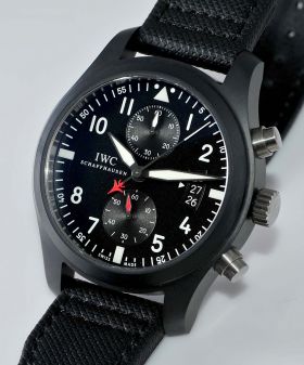 IWC, 46mm "Pilot's Flyback Chronograph Top Gun Miramar" Ref.3880-07 auto, date, antimagnetic in Ceramic