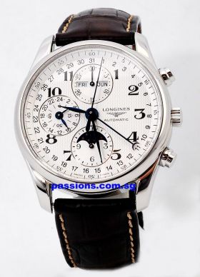 Longines "Master Collection Chronograph" auto in steel