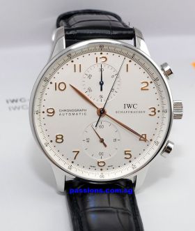 IWC, 41mm Ref.3714-45 "Portuguese Chronograph" automatic in Steel