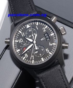 IWC, 44mm "Doppel Chronograph" Ref.3786-01 Limited Edition of 1000pcs in Ceramic & titanium