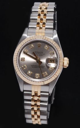 Rolex Oyster Perpetual Ladydatejust in halfgold