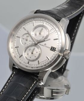 Maurice Lacroix 46mm "Pontos Valgranges Chronograph" in Steel