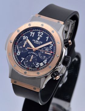 Hublot, "Chrono Super B" Flyback Chronograph in 18KPG & Steel