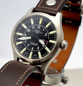 Ball Watch 46mm "Engineer Master 2 Aviator" Ref.NM1080C 100m auto day-date anti-magnetic in Steel