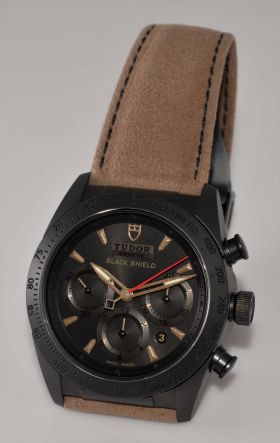 Tudor 42mm "FastRider Black Shield" Ref.42000CN automatic Chronograph in Black Ceramic