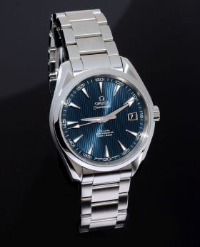 2014 Omega 41.5mm Seamaster Aqua Terra 150m O23110422103001 Co-Axial Chronometer auto/date in Steel. B&P