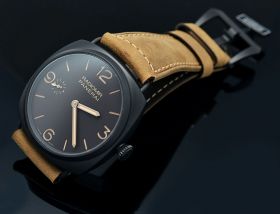 Panerai, 47mm Historic "Radiomir Composite 3 Days" Pam504 manual winding in Composite