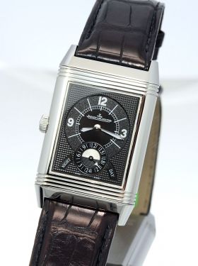 Jaeger LeCoultre complications "Grande Reverso 986 Duodate" Ref.Q3748421 in Steel