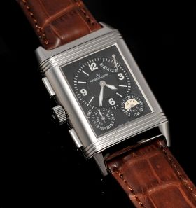 Jaeger LeCoultre, "Reverso Grande GMT" 8 Days Ref.3028420 in Steel