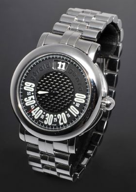 Gerald Genta, 41mm "Retro Sport" Jumping hour retrograde, auto/date Ref.G.3694in Steel