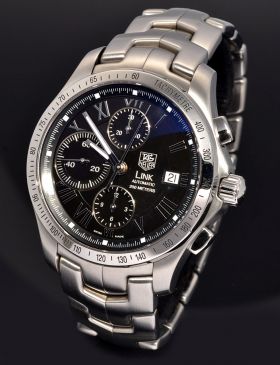 Tag Heuer, 42mm "Link Chronograph 150th Anniversary" Limited Edition of 700pcs auto/date Ref.CJF2119.BA in Steel