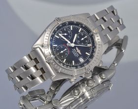 Breitling, 40mm "Chronomat Blackbird" auto/date Chronograph in Steel 