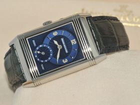 Jaeger LeCoultre, "Reverso Duoface" Limited Edition of 300pcs in Steel