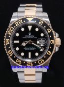 Rolex 40mm Oyster Perpetual Date Chronometer "GMT Master 2" Ref.116713LN in 18KYG & Steel