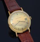 C.1960s Girard Perregaux 34mm "Gyromatic" automatic date in 18KYG with Box