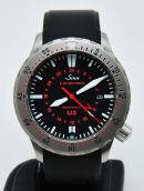 2007 Sinn, 44mm Ref.1020 "U2 GMT" 2000m automatic date in Submarine steel. F/Set