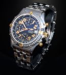 2000 Breitling, 40mm "Chronomat" Chronometer auto/date Chronograph Ref.B13350 in 18KYG & Steel. F/Set