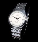 2011 Omega 36.5mm De Ville Prestige Ref.45743100 Co-Axial Chronometer automatic date in Steel. Box & cert