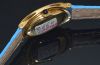 C.1970s Cartier vintage elliptical shaped manual winding in 18KYG with enamelled Roman numbers