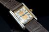 C.1980s Cartier Lady's "Tank Must de Cartier Vermeil" Trinity dial quartz watch in 925 Silver case & Yellow Gold plated