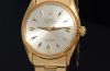 C.1955 Rolex 34mm Oyster Perpetual Chronometer 50 meter depth rating dial Ref.6567 Millerighe bezel in 18KYG + spring Bracelet