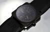 Bell & Ross, 42mm "BR 03-92 Phantom" auto/date in black carbon steel