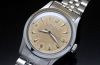 C.1950s Rare Rolex Oyster Perpetual 34mm Semi-Bubbleback Ref.6332 with Explorer style dial and an unusual 3pc Steel case