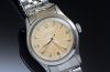 C.1950s Rare Rolex Oyster Perpetual 34mm Semi-Bubbleback Ref.6332 with Explorer style dial and an unusual 3pc Steel case