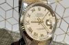 1994 Rolex 36mm Oyster Perpetual "Datejust" Chronometer Ref.16233 beige pyramid & Roman dial in 18KYG & Steel