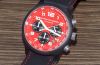 2010 Porsche Design 42mm P6612 Chronograph automatic date Red dial in Black PVD Aluminium Titanium. Box