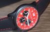 2010 Porsche Design 42mm P6612 Chronograph automatic date Red dial in Black PVD Aluminium Titanium. Box