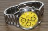 1990s Omega, 39mm Ref.3511.12.00 "Speedmaster Date" Yellow dial automatic date Chronograph in Steel