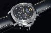 Panerai, 44mm "Luminor Daylight" Chronograph Pam356 in Steel with "Dirty dial"