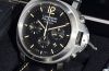 Panerai, 44mm "Luminor Daylight" Chronograph Pam356 in Steel with "Dirty dial"