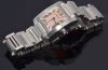 Cartier, "Ladys Tank Francaise" with pearl dial in Steel