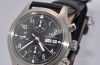 IWC, 39mm "Pilot's Chronograph" auto/day+date antimagnetic Ref.3706 in steel