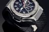 Hublot, 44mm "Big Bang" auto/date Chronograph in Steel with Diamonds bezel