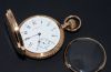 C.1888 Vacheron & Constantin Geneva 55mm Exquisite Hunter cased pocket watch with white enamel dial in 126g 14KRG. Archive cert