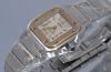 Cartier Lady "Santos Galbee" automatic+date in Steel & 18KYG