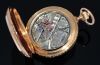 C.1870s Girard Perregaux, Chaux-de-Fonds 57mm Hunter drum cased pocket watch with Pivoted detent Chronometer in heavy 18KPG